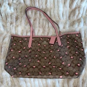 Coach Tote with hearts